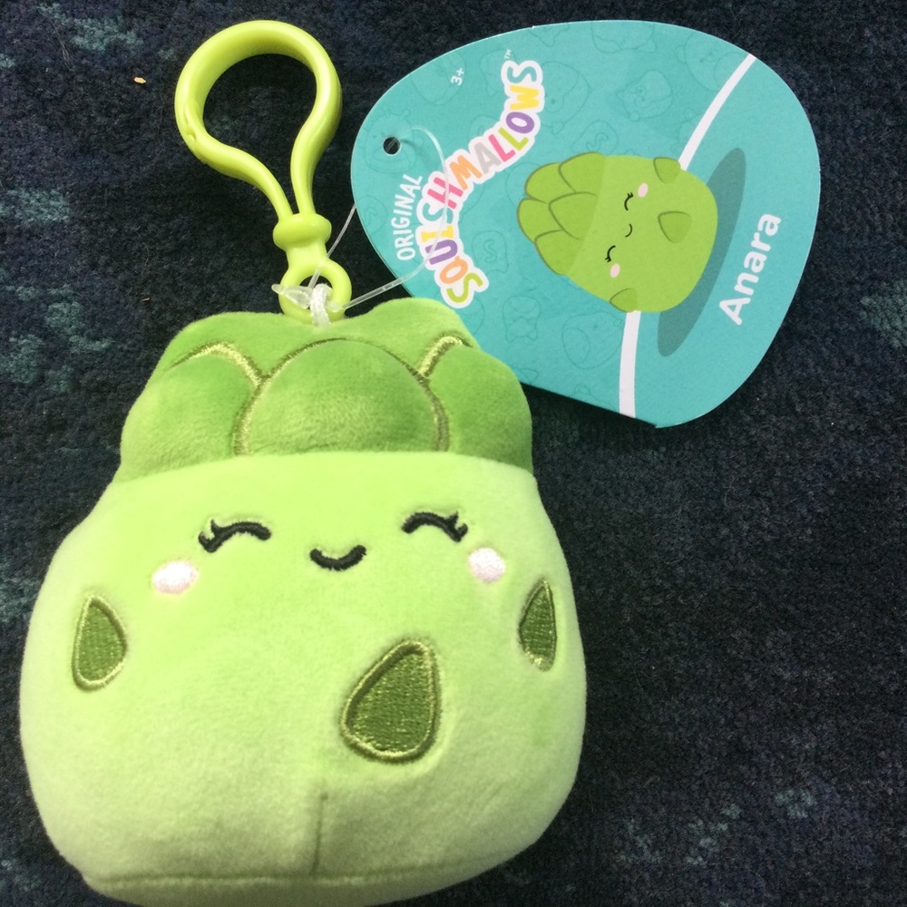 Squishmallows Anara Artichoke Clip NWT Plush